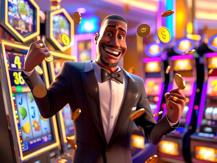 cagur 88 Mega Moolah slot game interface showing five reels and progressive jackpot display